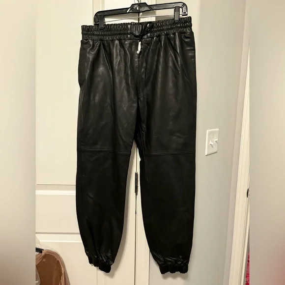 LITA by Ciara Leather Joggers NWT Large - Picture 7 of 12
